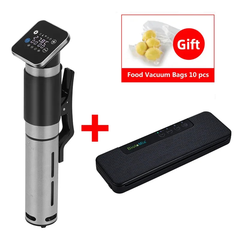 BioloMix 5th Generation WiFi Smart APP Control Sous Vide Cooker Stainless Steel IPX7 Waterproof Thermal Immersion Circulator