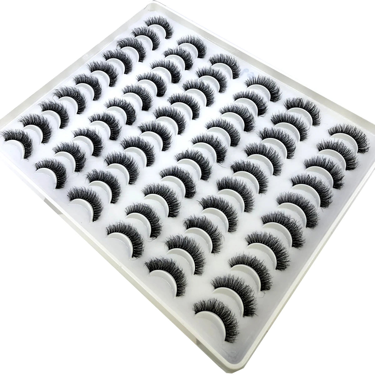 HBZGTLAD 30/40 pairs of natural long 3D artificial mink false eyelashes false eyelashes makeup set mink eyelashes extended eyela