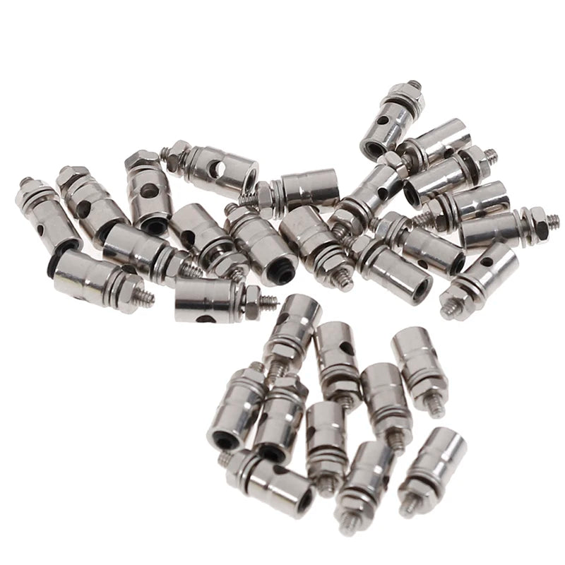 10Pcs RC Airplane Boat Pushrod Linkage Stopper Servo Connectors Adjustable Diameter Helicopter 2.1mm/1.8mm/1.3mm RC Boat