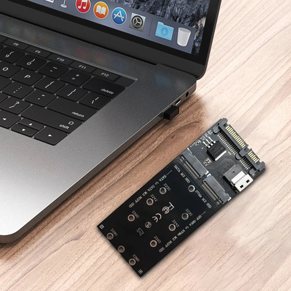 M.2 To SATA Adapter SFF-8654 To M2 NVME SSD 22Pin SATA To M2 Expansion Card Converter Riser Board Fit for Mainboard