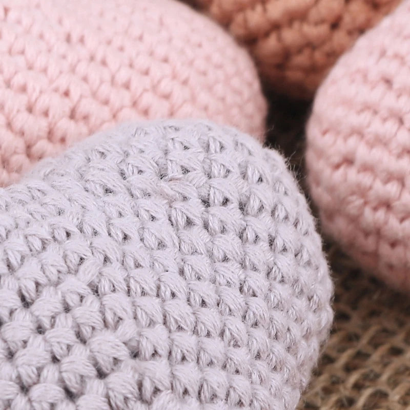 Crochet Animal Baby Pacifier Clip Accessories Handmade Knitted Bunny Teether Beads Newborn Nipple Clip Dummy Soother Holder Toy