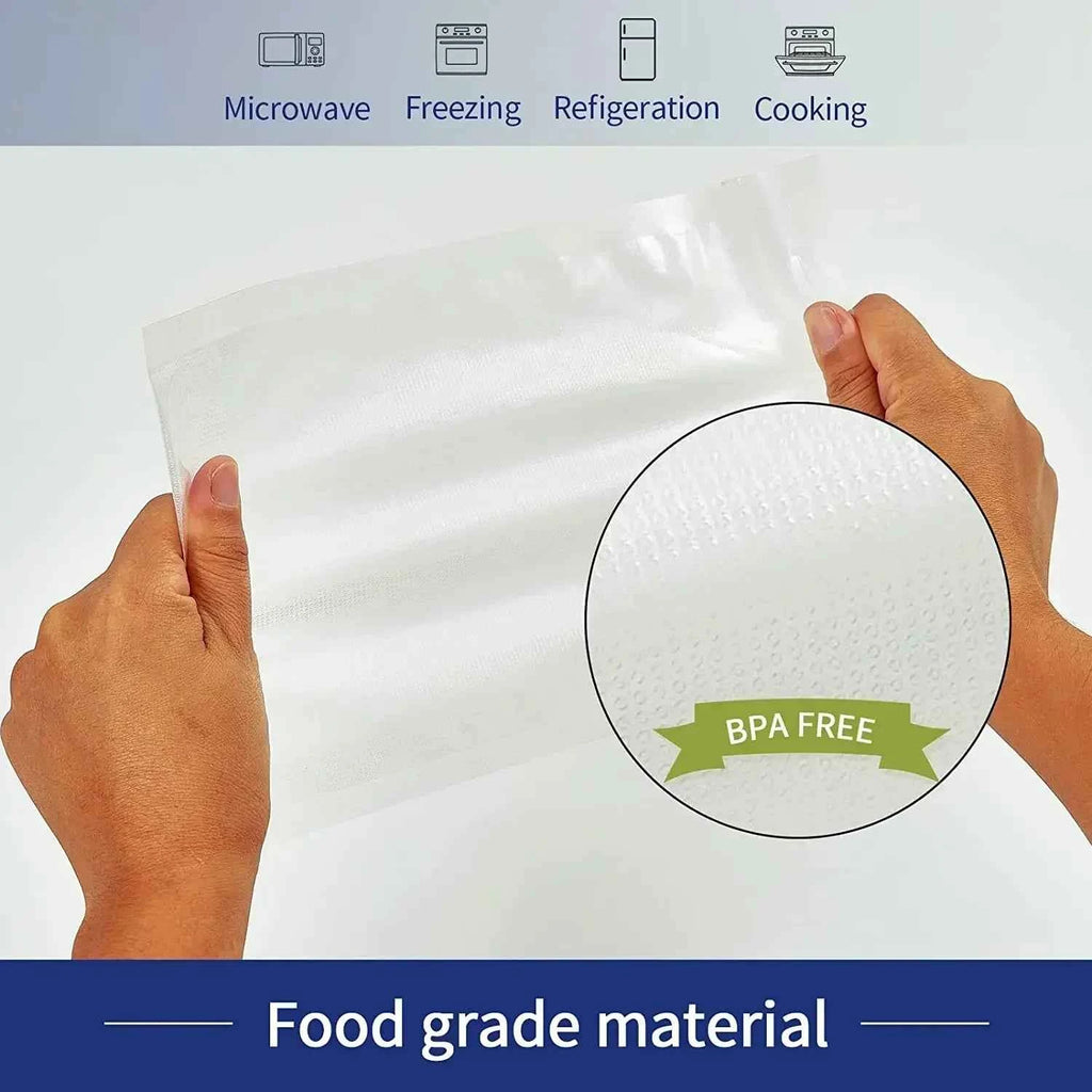 50PCS Net Pattern Vacuum Bag Food Bag Household Fresh-Keeping Bag Cooked Food Packaging Bag