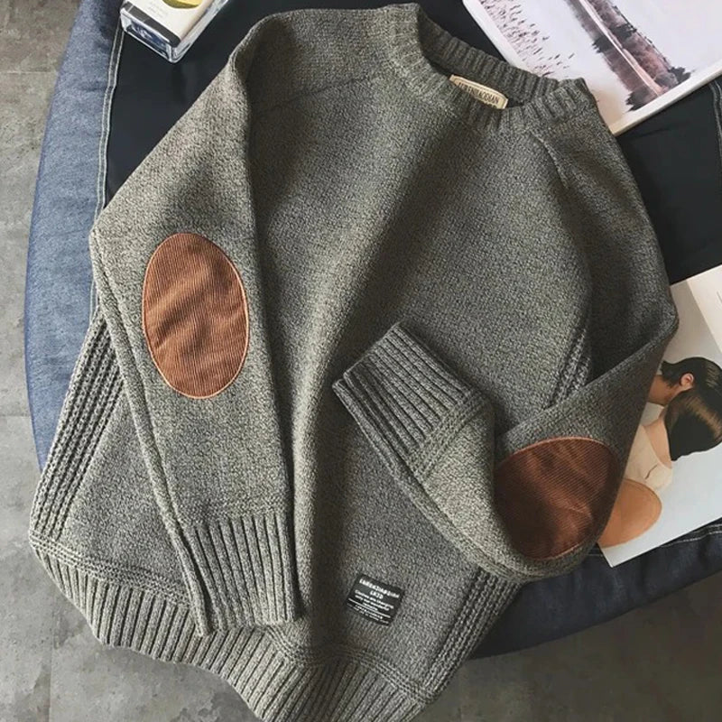 Sweaters Male 2026 Winter New Style Thick Warm Sweater Men Youth O-neck Sweaters Autumn Men's Wool Pullovers Size Plush M-5XL
