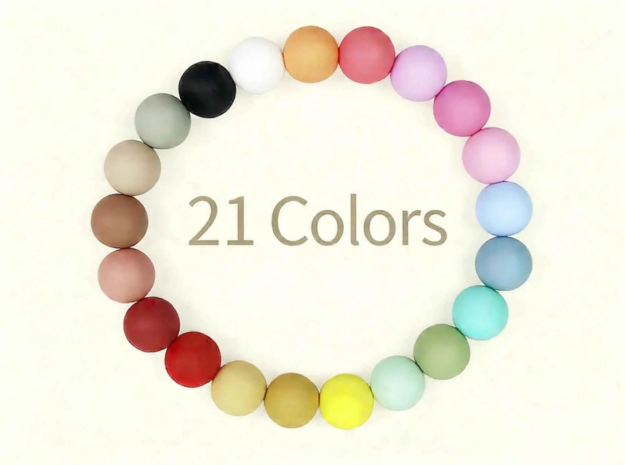 12mm Siilcone Round Beads 100/50/20Pcs For Jewelry Making To Make Bracelets DIY Keychain Necklace Jewelry Accessories BPA Free