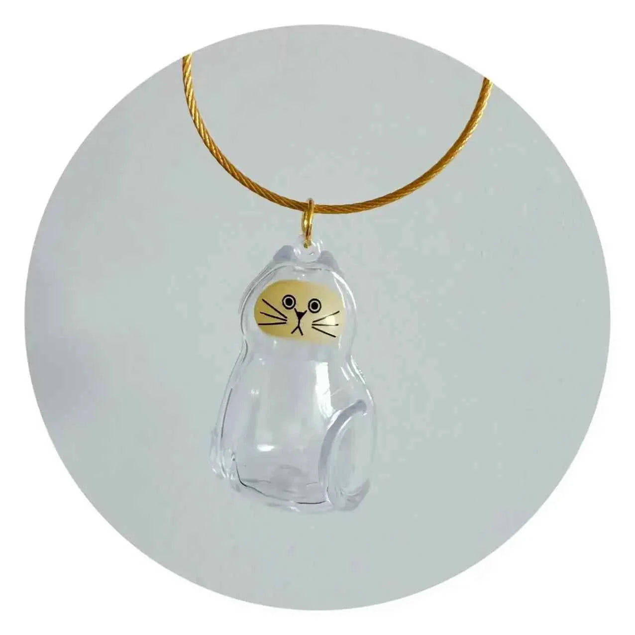 Transparent Dog Hair Storage Pendant Dog Hair Collector Keychain Pet Hair Memorial Bottle for Pet Lovers DIY Memorial Keychain