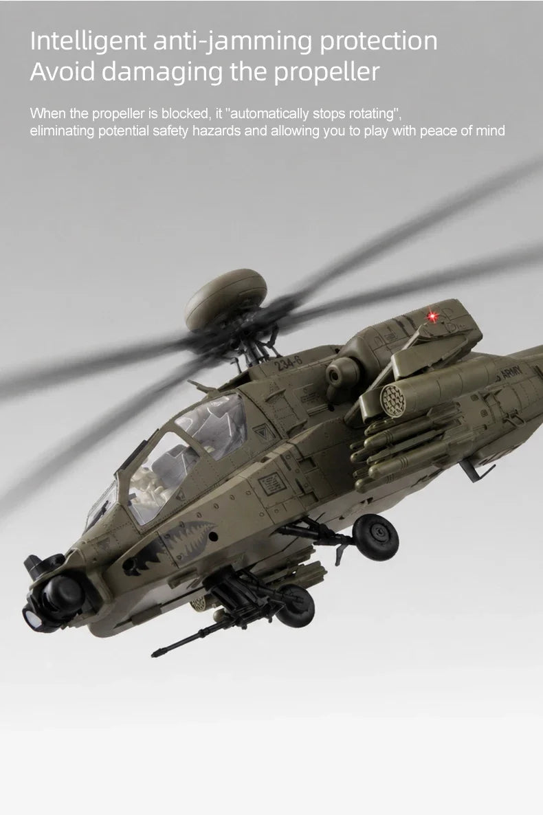 NEW RC ERA C170 RC Helicopter 6CH Optical Flow Positioning Apache Brushless Stunt Armed RC Helicopter Model One-key Inverted Toy