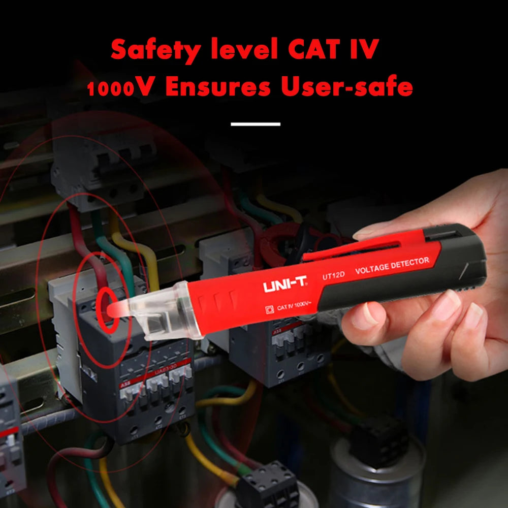 UNI-T AC Voltage Detector UT12D Non Contact Voltage Tester 12V-1000V Contactless Electric Tester Pen Power Sensor LED