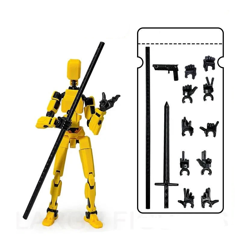 20cm Big 3D Multi-Jointed Movable Shapeshift Robot Printed Mannequin Dummy Action Model Doll Toys Kid Decora for Girl Boys Gifts