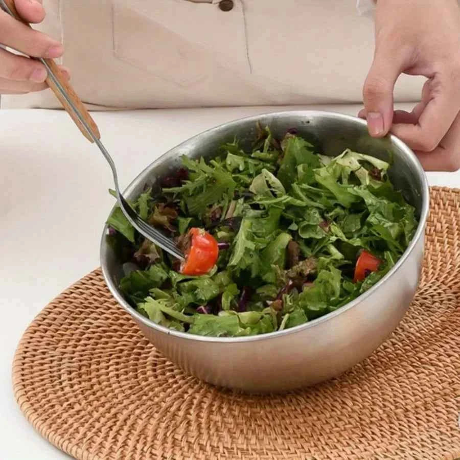 Clearance_Multi Functional Stainless Steel Vegetable Bowl, Egg Mixing Bowl, Drain Basket, Soup Basin, Kitchen Cooking And Storag