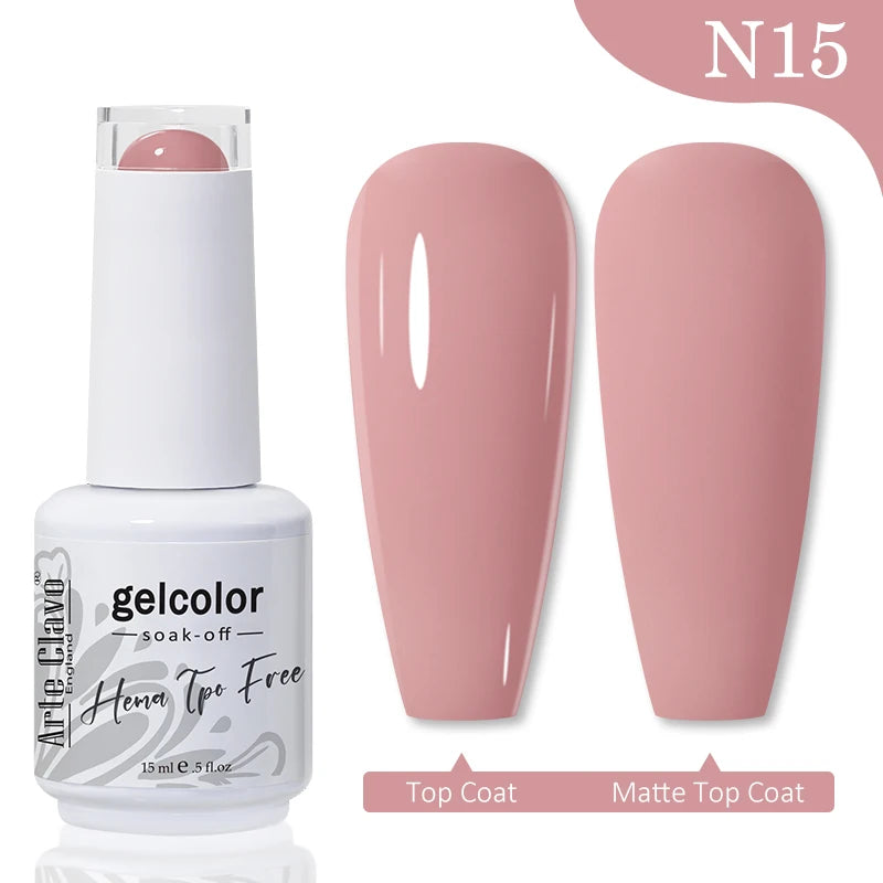 Arte Clavo TPO HEMA FREE Top Quality Discount Price 131 Colors Nail Gel Polish New Formula Nail Gel 15ml Bottle UV Gel Varnish