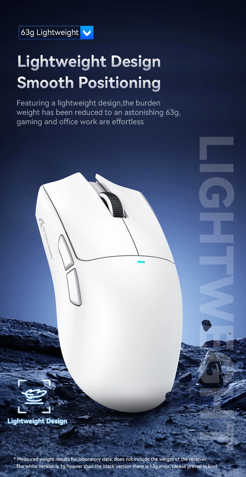 Attack Shark X11 & X11se Wireless Gaming Mouse,Bluetooth Tri-Mode Connection, PixArt PAW3311,Touch Magnetic Charging Base