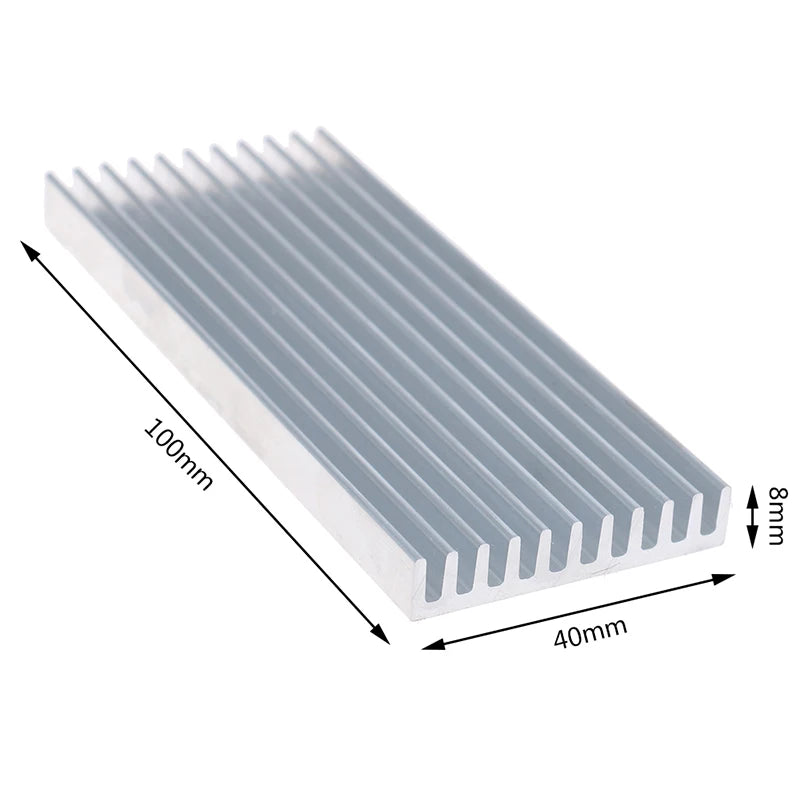 - Extruded Aluminum Heatsink For High Power LED IC Chip Cooler Radiator Heat Sink -