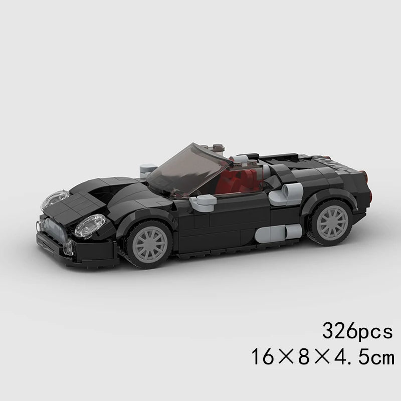MOC Car Speed RX7 AE86 Chiron R8 Creative Racing Vehicle Model Building Block Super Race brick City Rally Sport Toy Technical