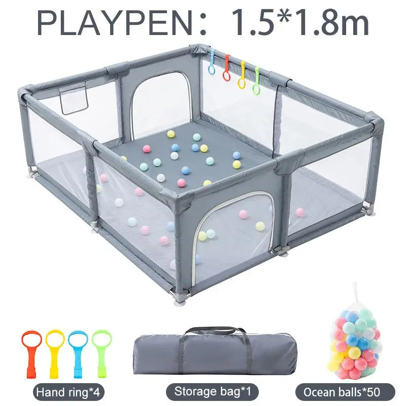 New Arrival Baby Playpen For Children Safety Barrier For Newborn Playground Basketball Ball Pit Playpen Indoor Baby Playground