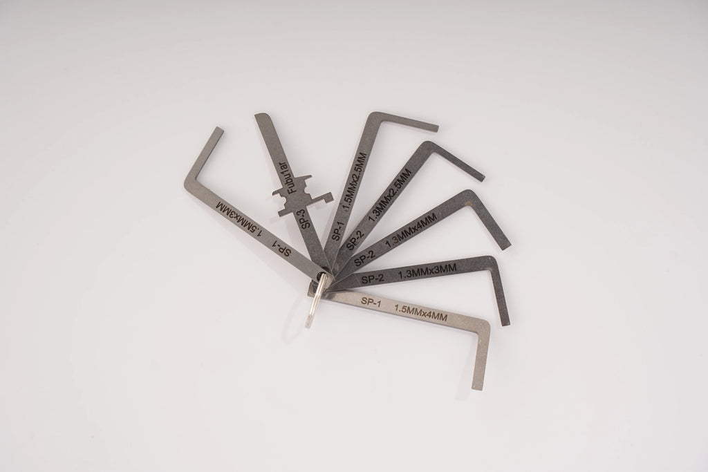 Locksmith Push Rod Tension Wrench Tools for Lock,Comb Lock Tools Portable Pocket Tools