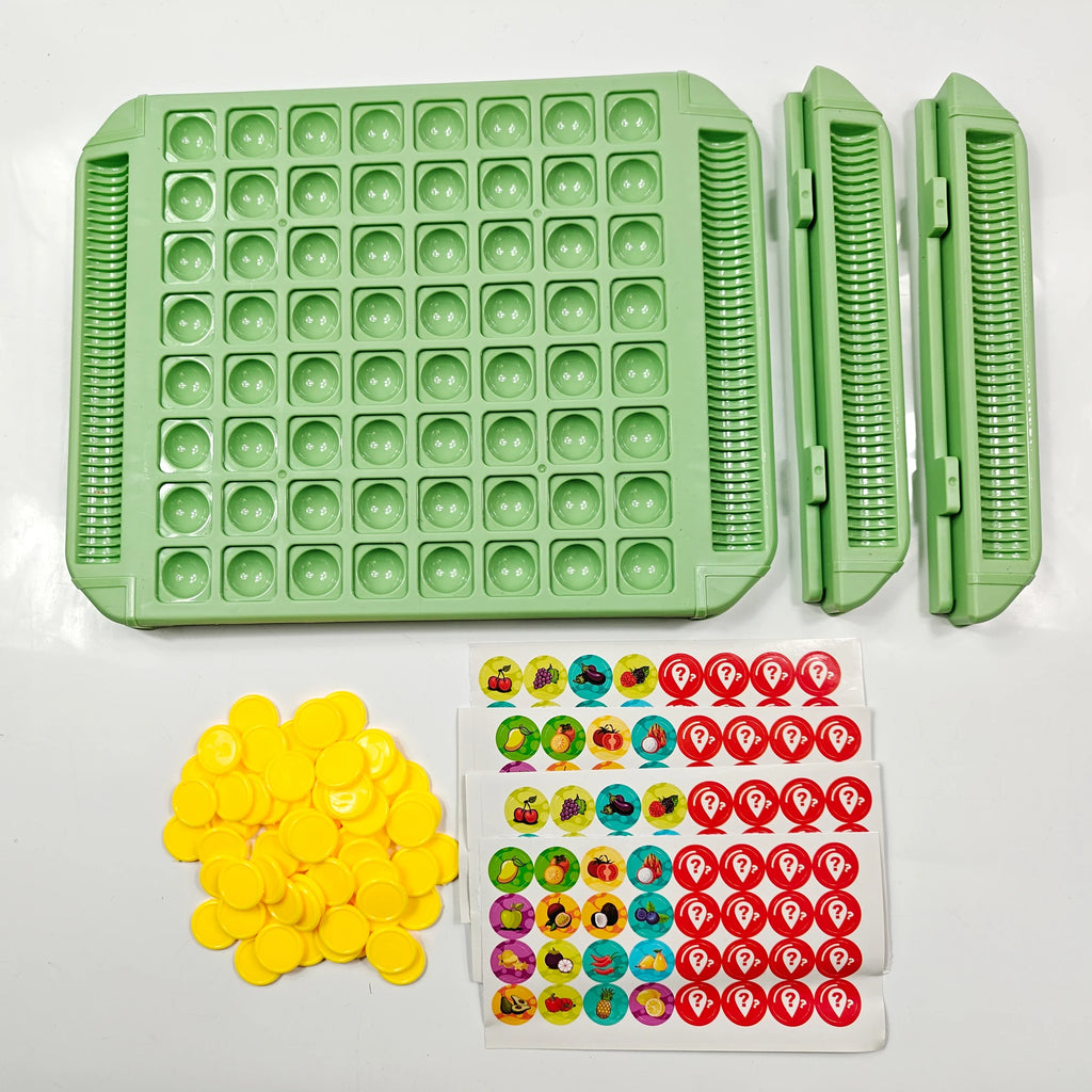 Kids' Educational Fruit Flip Memory Board Game - Creative Puzzle,2-4 Player Cooperative Strategy & Logic Training