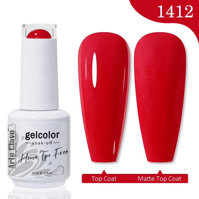 Arte Clavo TPO HEMA FREE Top Quality Discount Price 131 Colors Nail Gel Polish New Formula Nail Gel 15ml Bottle UV Gel Varnish