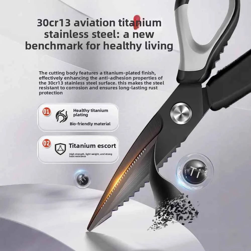 Kitchen Scissors All Purpose  kitchen gadgets utensils Stainless Steel Cooking Shears for Cutting Meat Food Fish Poultry