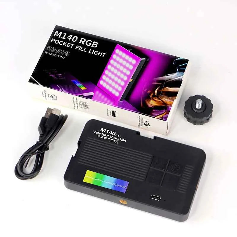 Rechargeable LED fill light 3 color temperature modes portable pocket light For cell phones laptops makeup youtube selfie videos