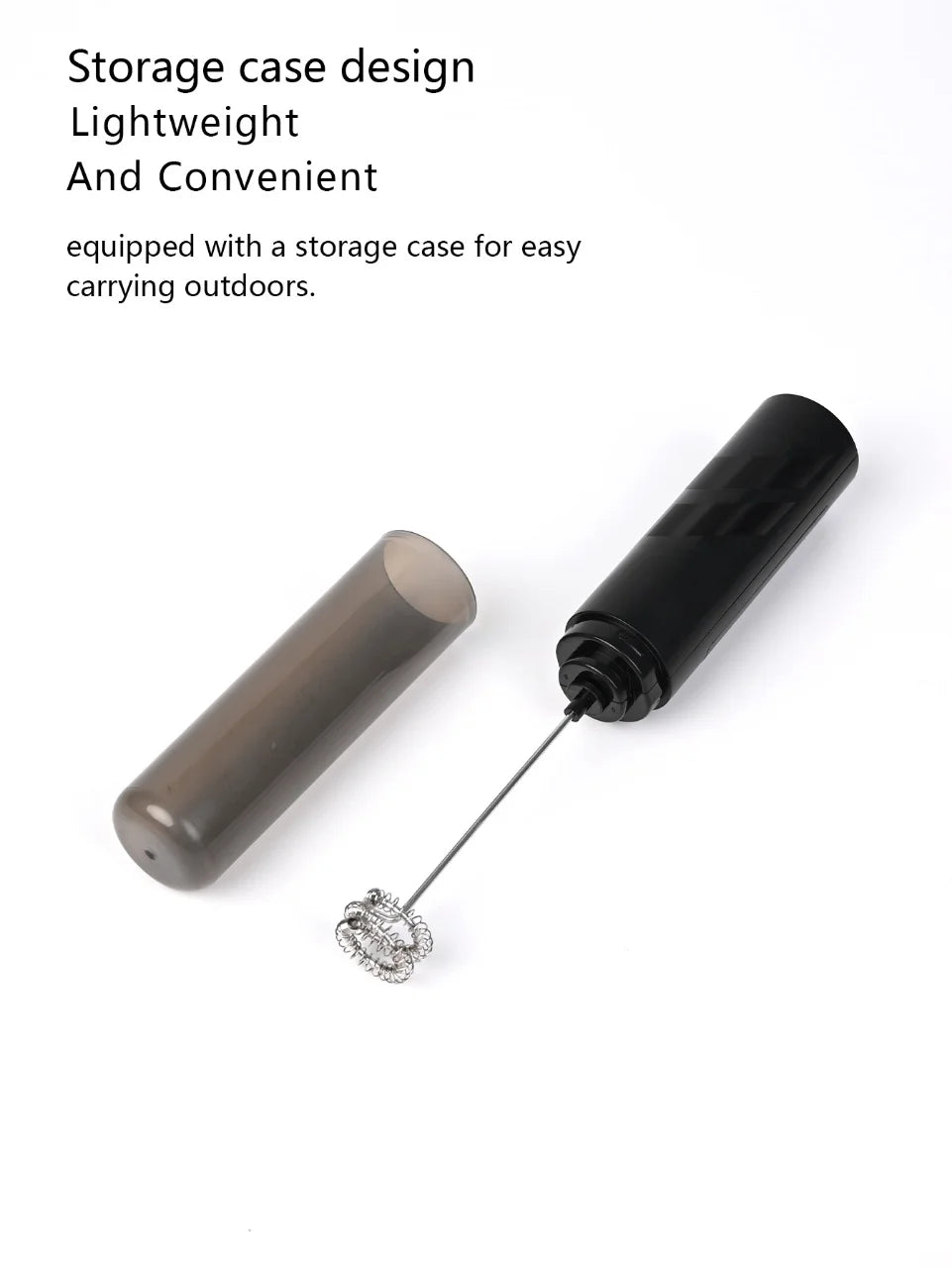 Portable AA Battery Powered Electric Milk Frother Coffee Cream Mixer Egg Beater Kitchen Blender for Coffee Lovers