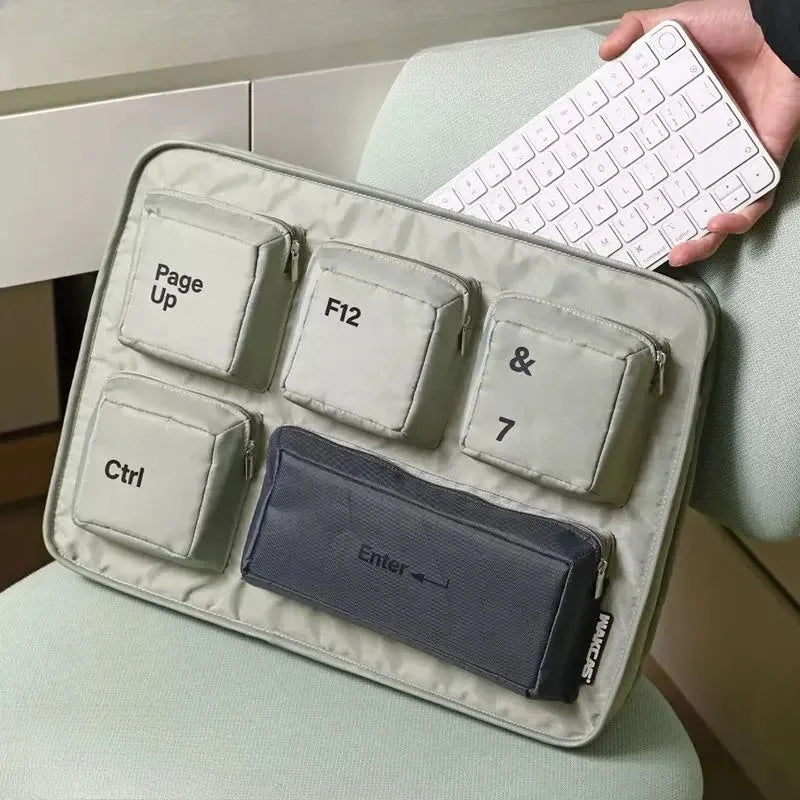 16inch Korean style Fashion Laptop Case Fashion Computer Protection Case Game Laptop keyboard Bags Office Student Stationery