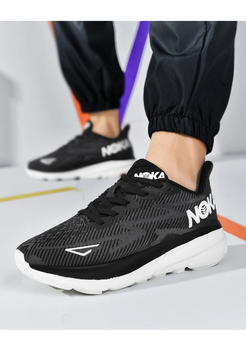 Marathon Sports Running Shoes Men Breathable Lightweight Sneakers Comfortable Athletic Nonskid Leisure Outdoor Sneakers for Men