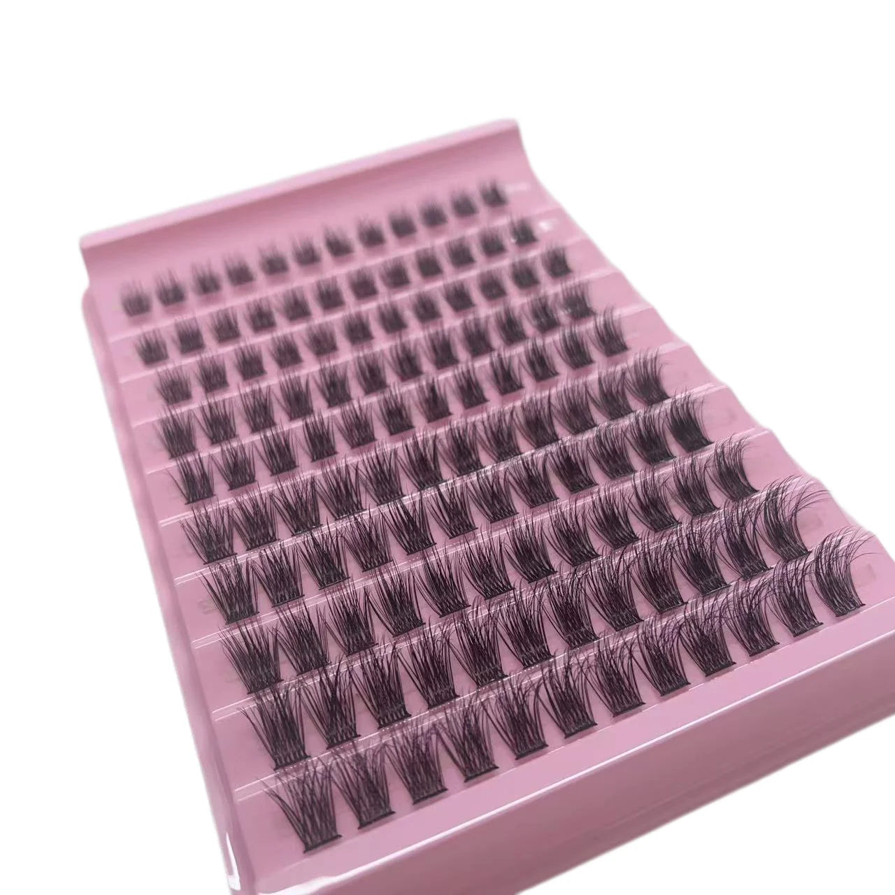 MIAOJIE DIY Clusters Eyelashes 0.07mm D Curl 9-16mm Mixed Natural Eyelash Extension DD Curl Personal Eyelash Cluster Makeup Tool