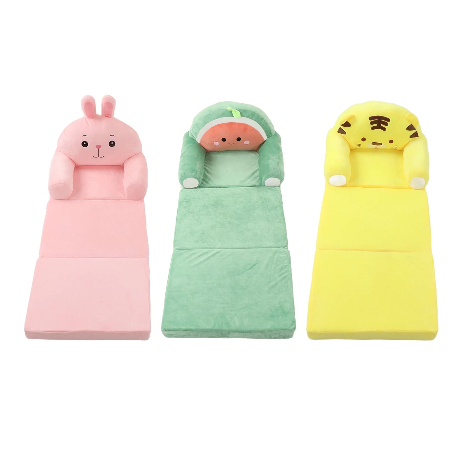 Cartoon Foldable Kids Sofa Kids Foldable Sofa Bed Humanize Washable Wide Armrest Comfortable for Living Room Children Foldable