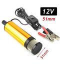 51MM 38MM Car Electric Oil Pump 12V 24V For Pumping Diesel Oil Water Submersible Aluminum Alloy Shell Fuel Transfer Pump