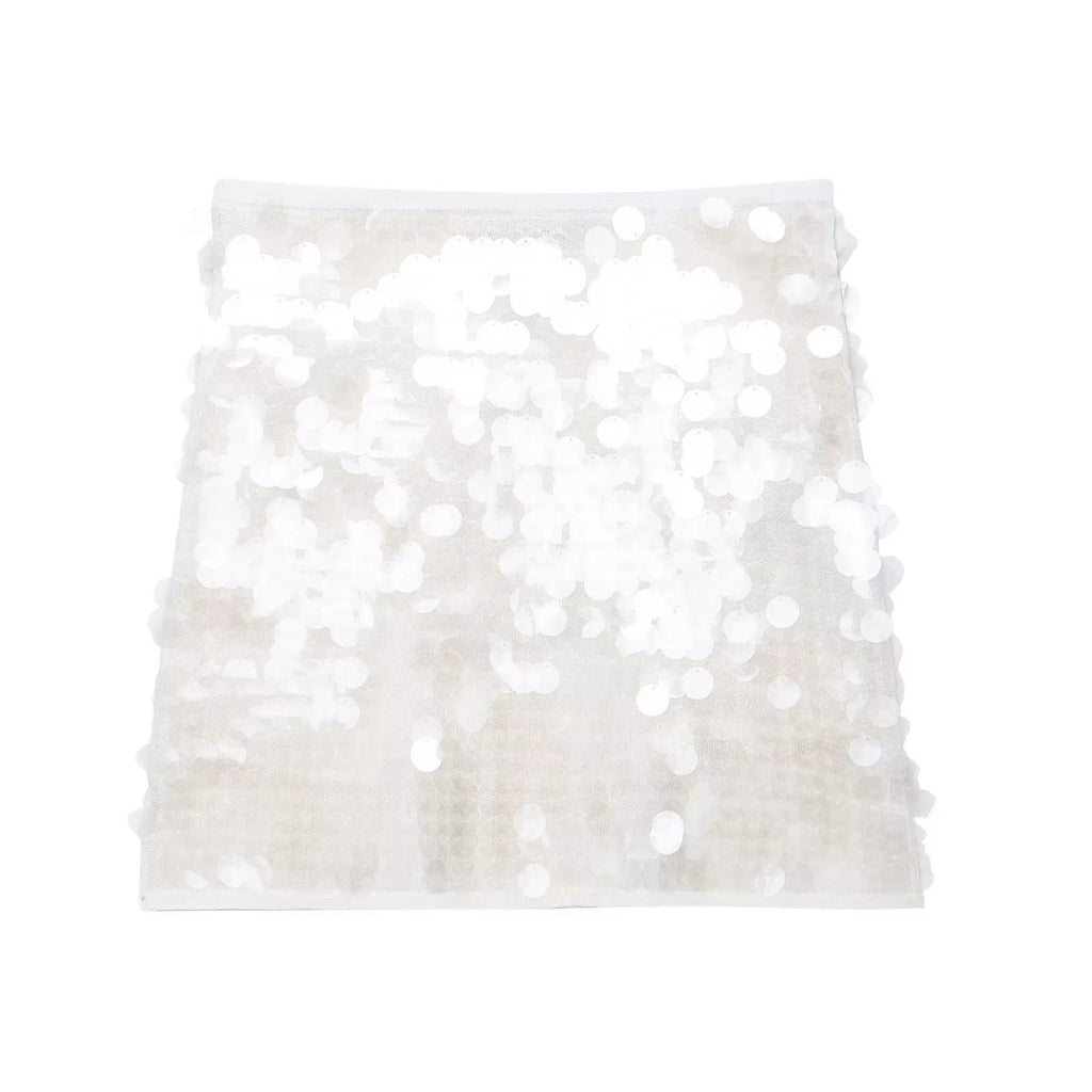 Sexy Woman Sequins Skirt High Waist Versatile Slim Mini Slim Skirts Zipper 2025 Summer Beach Style Women's New Skirt Y2K