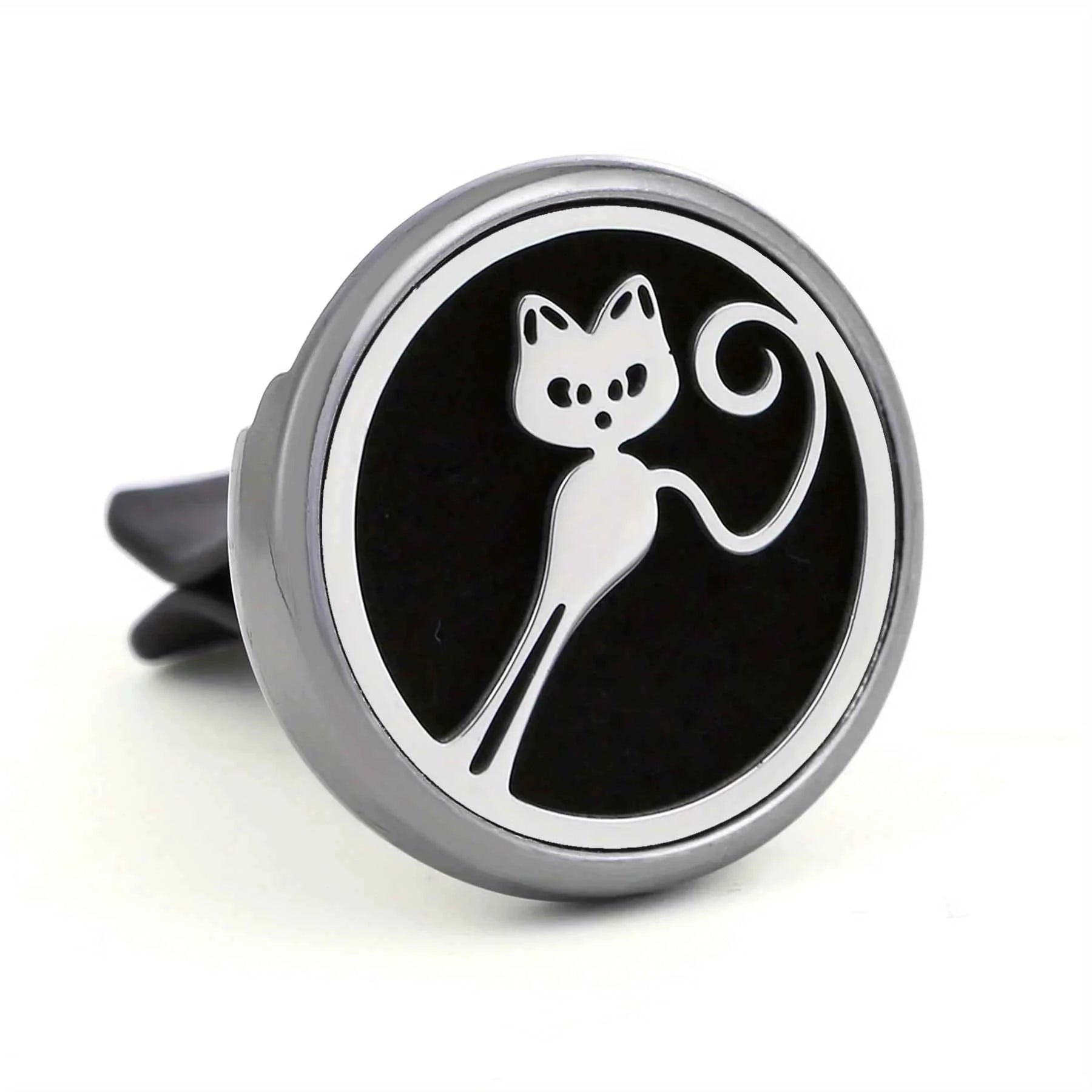 1PC Refillable Car Air Freshener Perfume Diffuser Clip with 10pcs Pads Auto Vent Interior Aromatherapy Diffuser