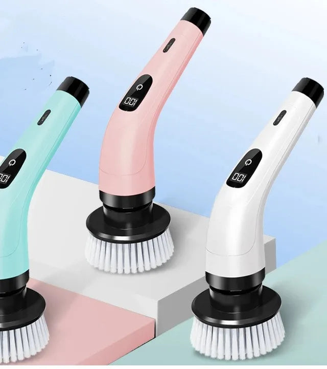 Electric Cleaning Brush Electric Spin Scrubber 7 in 1 Cleaning Tool For Kitchen/Bathroom/Living Room Household Hair Brushes