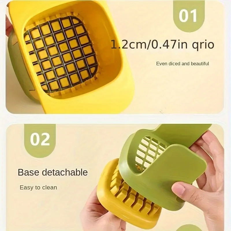 Multifunctional Cucumber Potato Slicer Household Hand Pressure Onion Dicer Kitchen Tools Vegetable Chopper French Fries Cutter