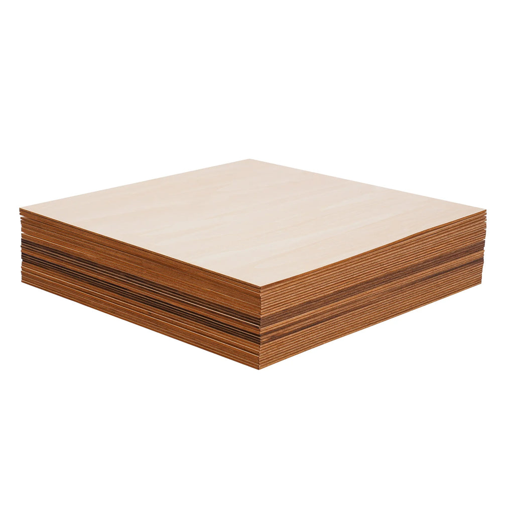 30Pcs Basswood Sheets 3mm Thick, 30x30cm/40x40cm Board for Wood DIY Home Decor, Square Blank Wooden Plywood Panels for Engraving
