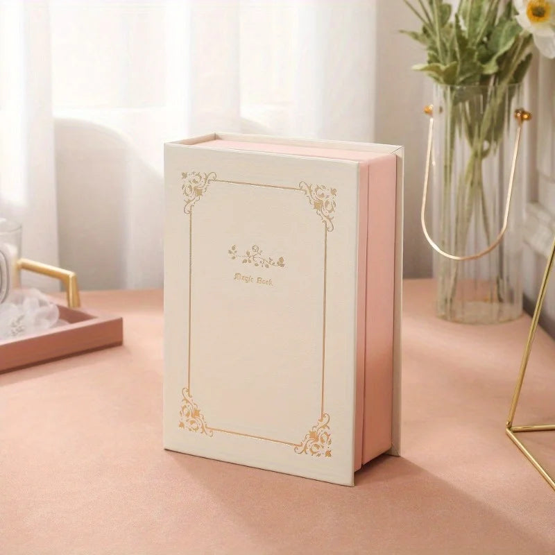 Glamorous Magnetic Jewelry Organizer Chic Diary Shaped Box for Bracelets Necklaces Rings Secure Elegant Storage