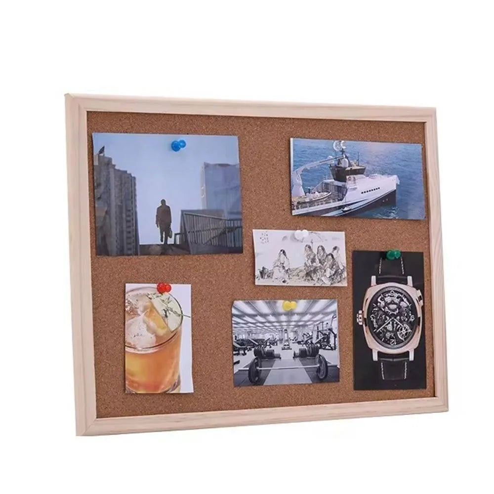 Home Decor DIY Cork Display Panel Soft Wood Cork Board Decorative Hanging Photo Background
