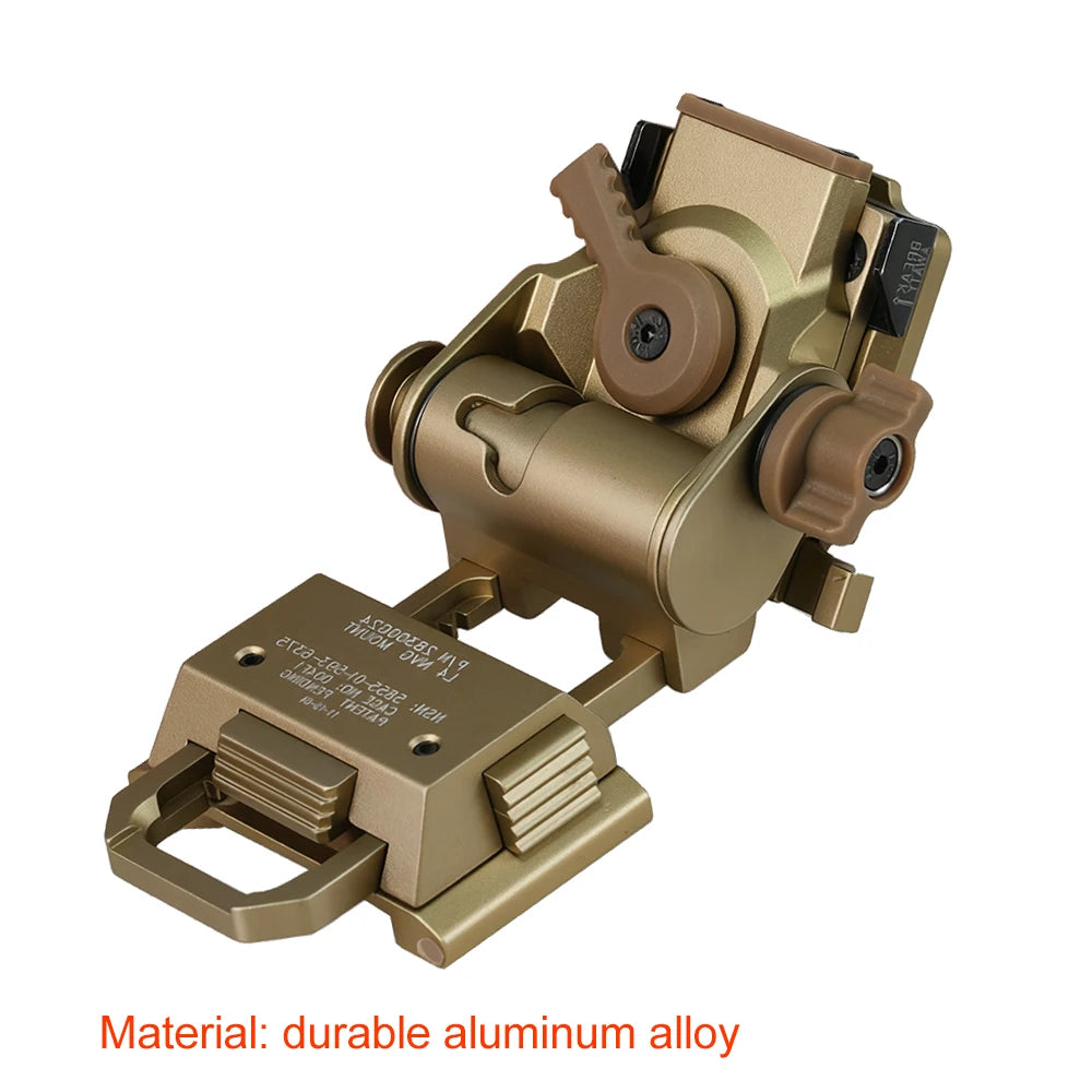 BOOIU New L4G24 NVG Tactical Helmet Mount Metal/Nylon Holder Bracket For PVS15/18  Goggles Night Vision Stent Helmet Accessories