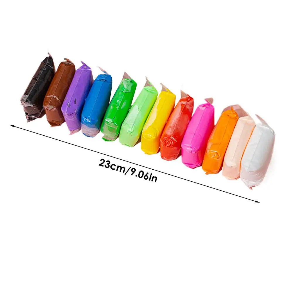 Kids Modelling Clay Set Super Light Clay Air Dry Polymer Modelling Clay Children Air Dry Clay Craft Kit For Home School Learning