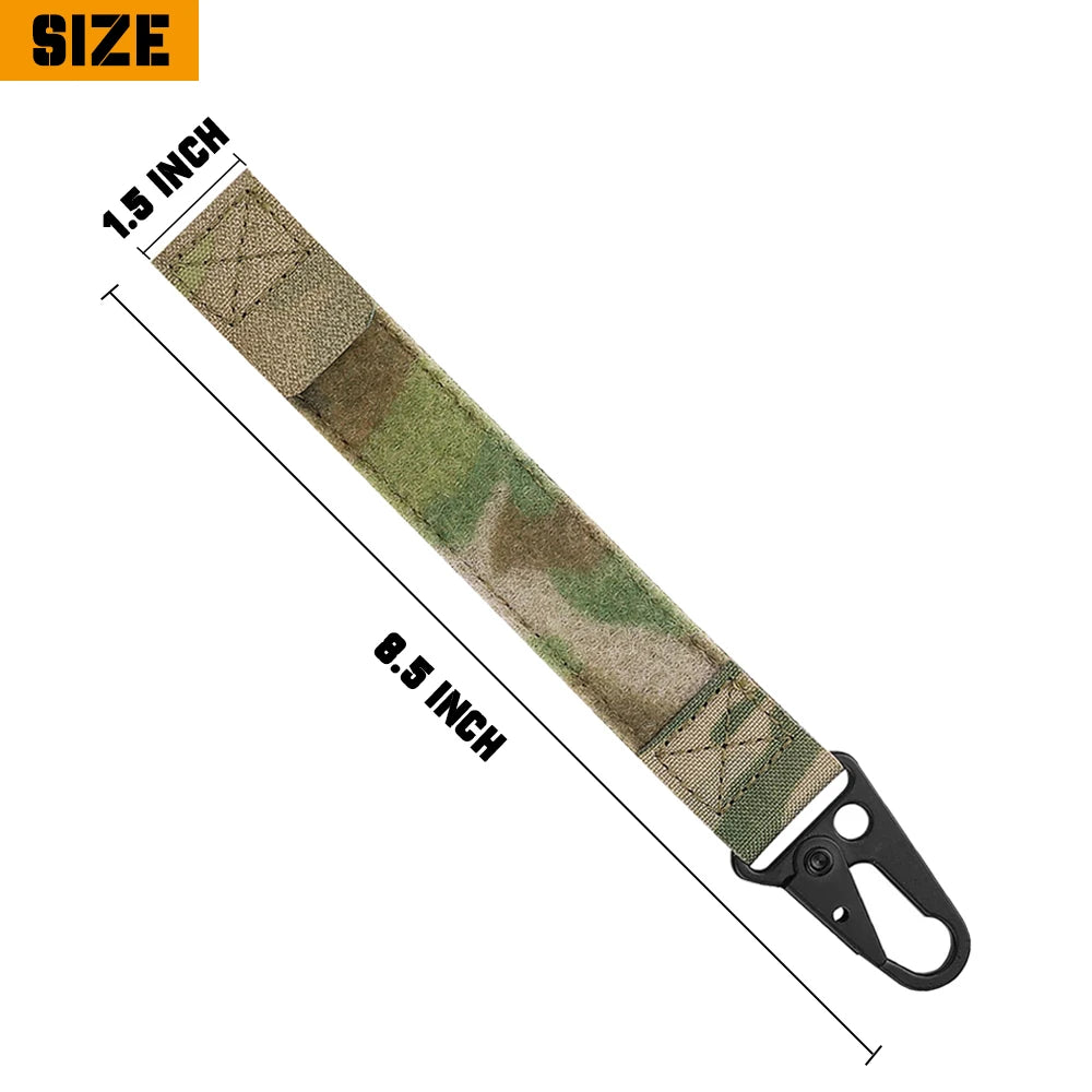 KRYDEX Tactical Utility Hook Keychain Key Holder Belt Keeper Gloves Carabiner Chemstick Clip Outdoor Camping Accessories