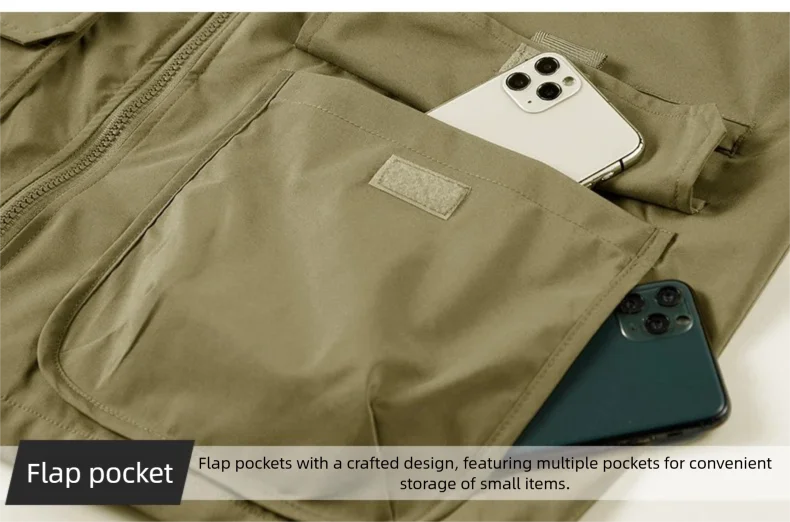 2025 Men's Outdoor Tooling Multi-Pocket Casual Outdoor Fishing Large Size Vest with Vertical Collar Breathable Quick-drying Vest