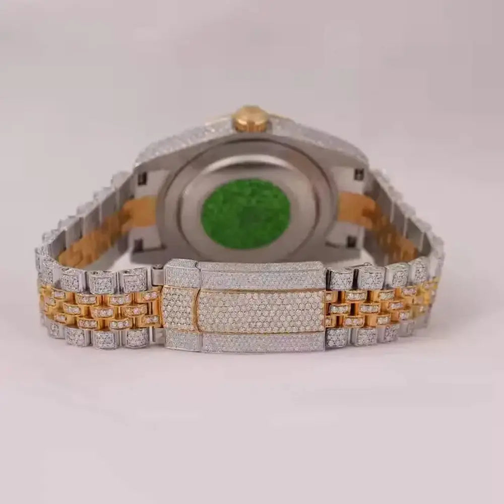 Fancy Vvs1 Men's  Hip Hop Bust Down Iced Out Moissanite Watch Best selling Wholesale Price and Free Shipping Luxury Watch