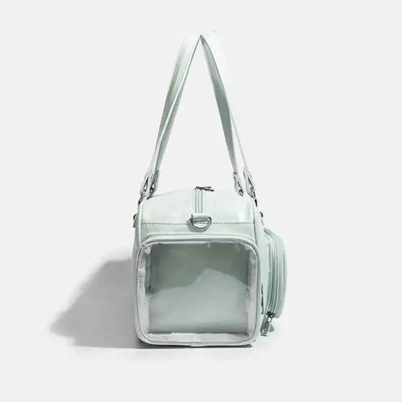 Star Chain Y2k Harajuku Shoulder Itabag Blue Lolita Girl Pain Bags Transparent Japanese Crossbody Bag New Concert Korean Handbag