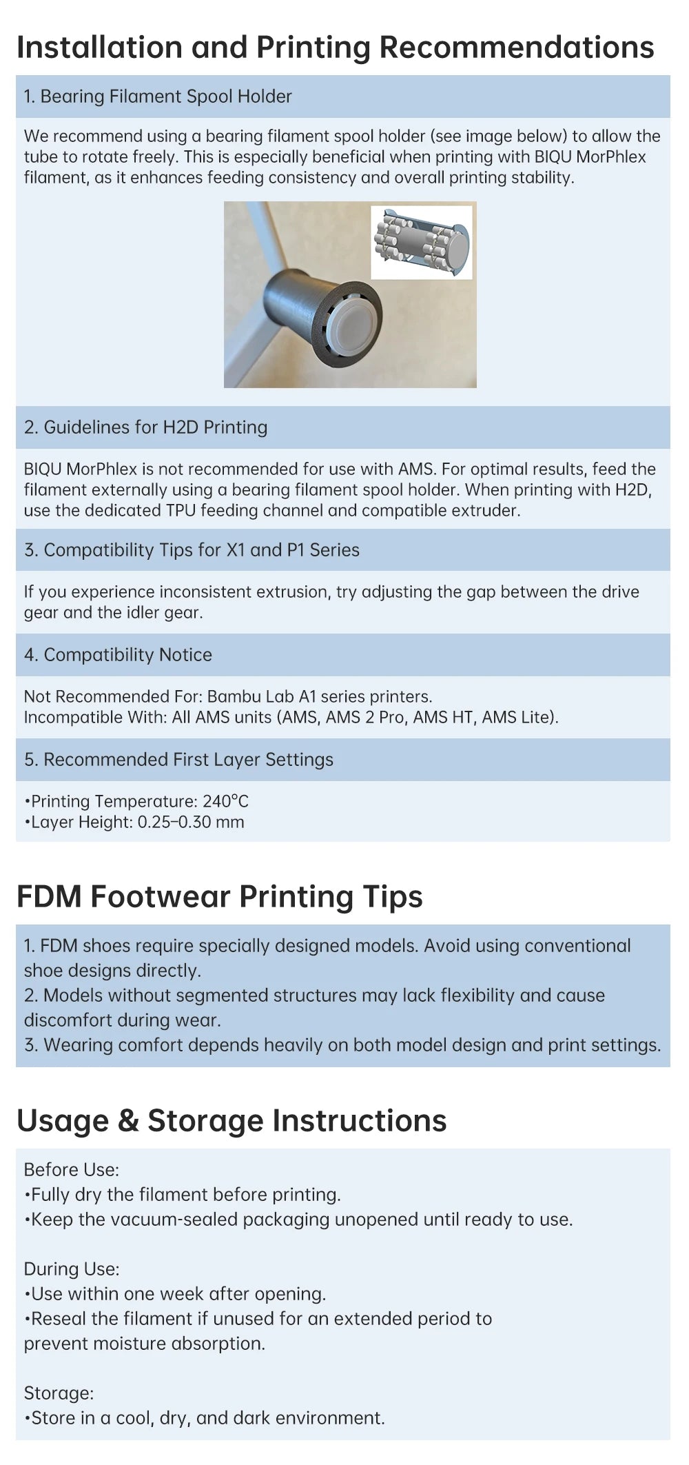 BIQU MorPhlex 1KG Filament Flexible Material for Shoes 1.75mm 3D Printers Flexible Filament Soft 90A/75A for 3D Printers