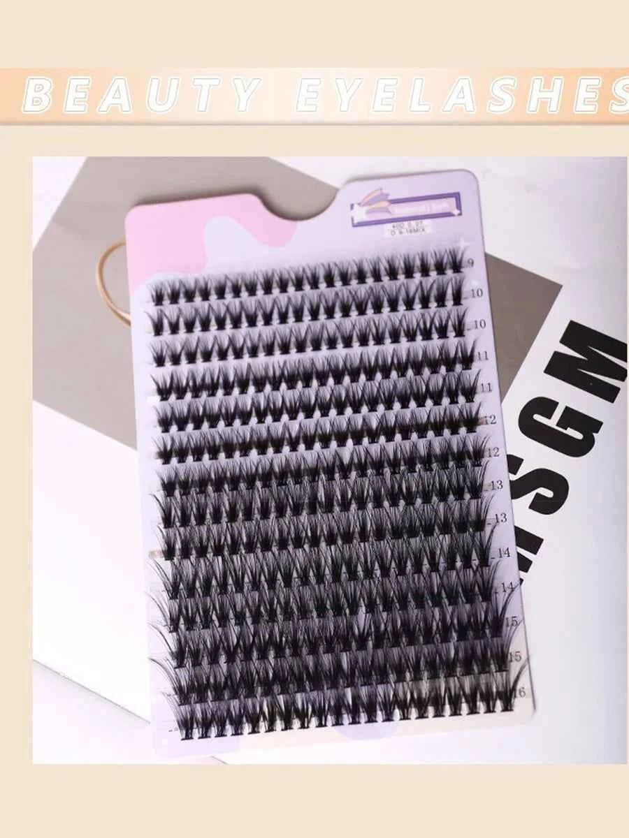 14 Rows 280 Pcs 40D Mix 9-16mm Lash Clusters Natural Daily Wear False Eyelashes For Diy Makeup
