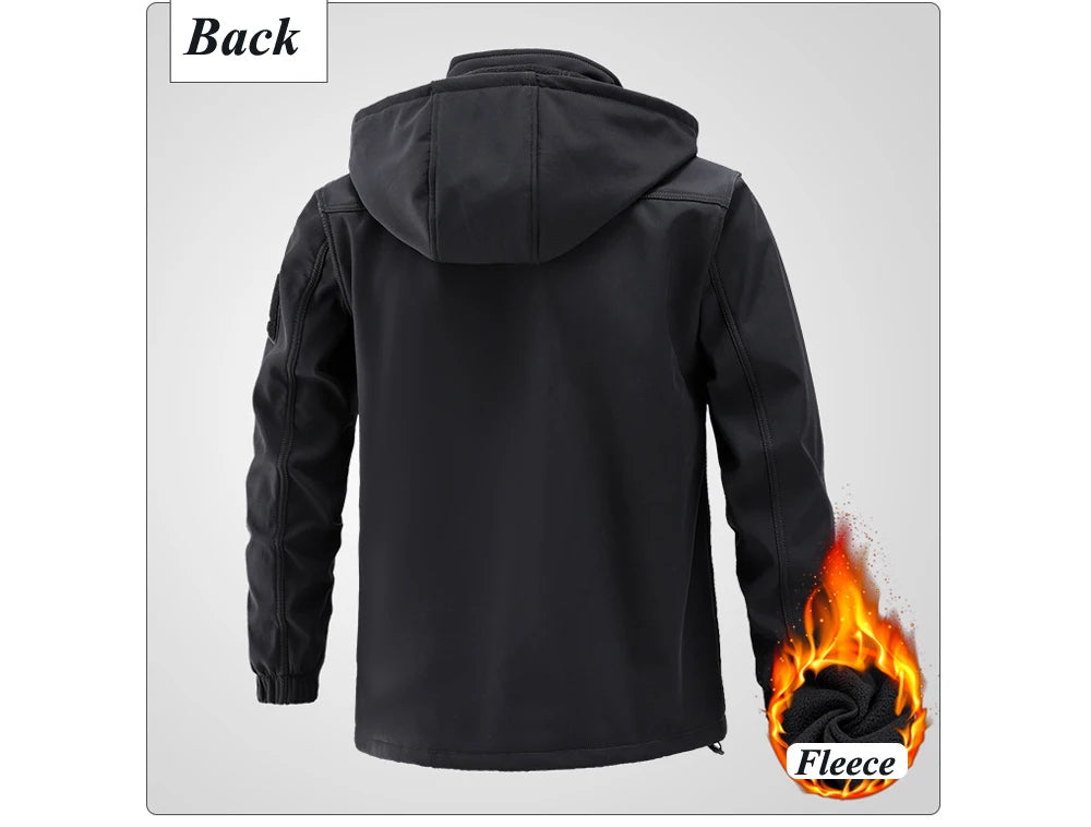 Winter Men Mountain Ski Warm Sets Waterproof Sports Suit Sweatshirt +Sweatpants Mens 2 Pieces Padded Sets Tracksuit Rain Clothes