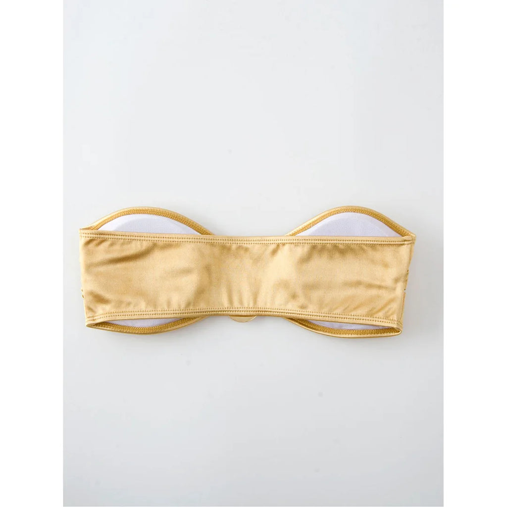 New Sexy Bandeau Strapless Bikini Female Swimsuit Women Swimwear Two-pieces Bikini set Padded Bather Bathing Suit Swim V4647D