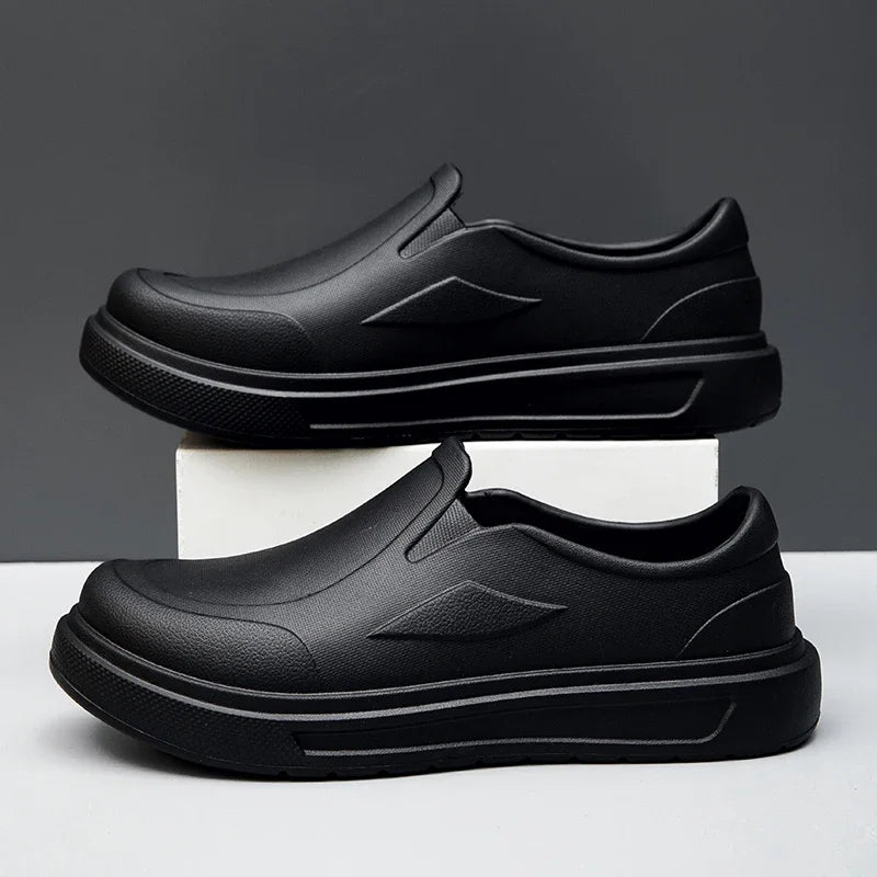 Men's Chef Shoes Anti Slip Oil Resistant Dirt Resistant Kitchen Shoes Work Shoes Quick Drying Rain Shoes Large Size Breath Clogs