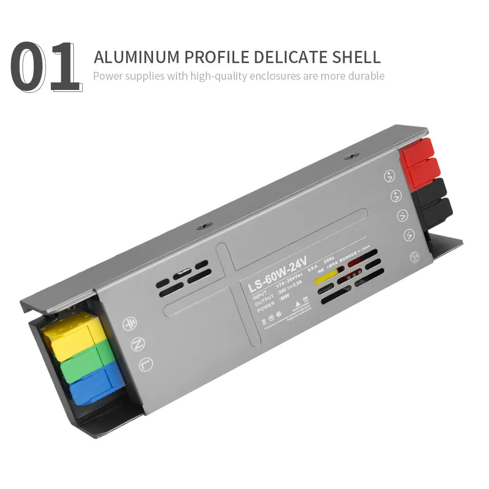 LED Power Supply Lighting Transformers 60W 100W 200W 300W 400W AC170-264V to DC12V/24V Adapter Driver For Led Strip Lights