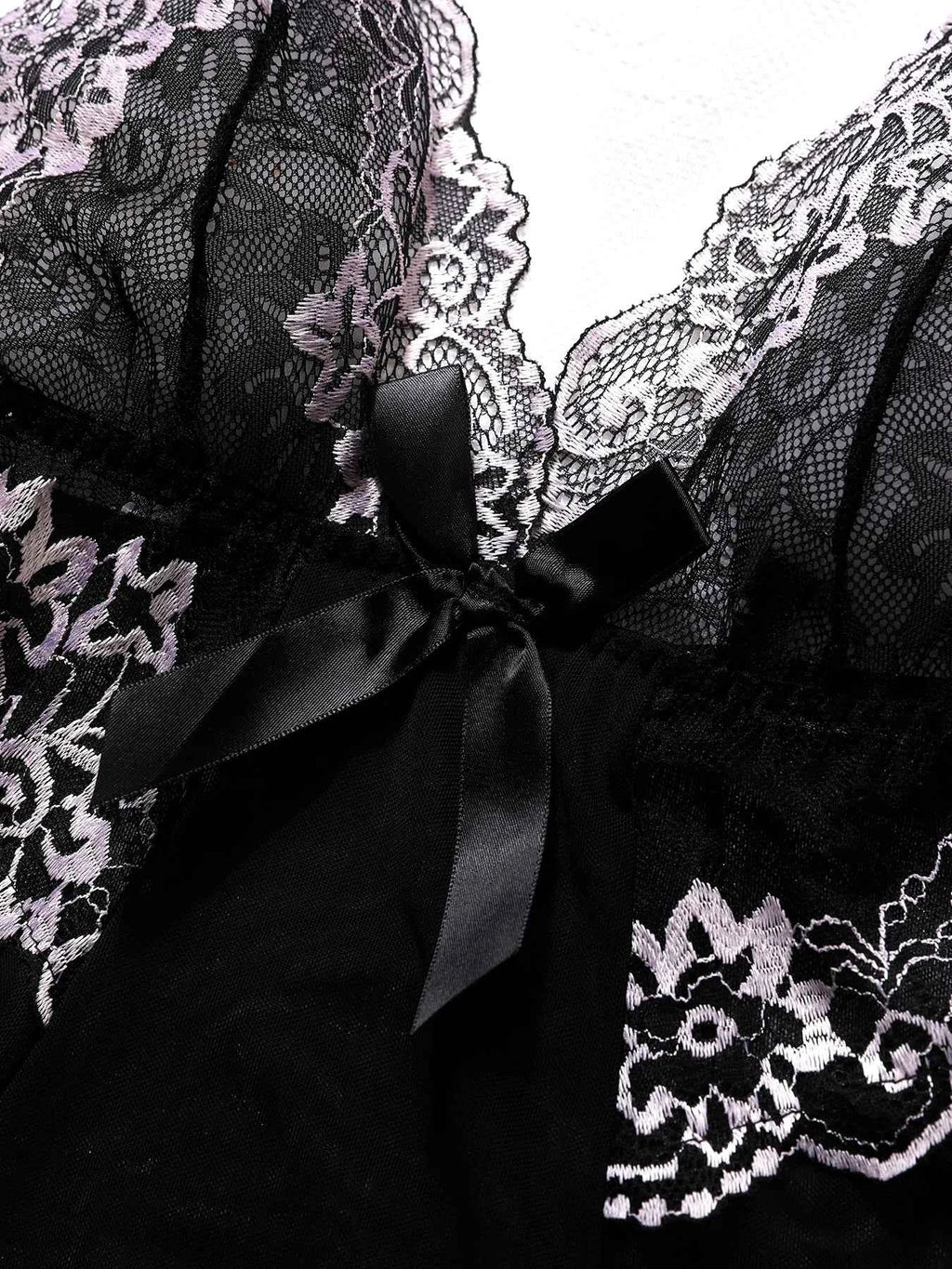 Sleeveless Sexy Solid Slip Nightdress Contrast Lace Round Neck Backless Sleep Mini Dress Women's Sleepwear Dresses Lingеrie Set
