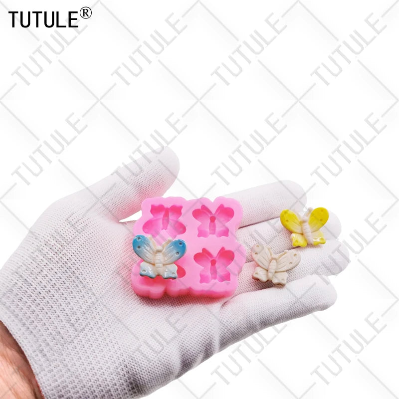 3D Honeybee Keychain Earrings Silicone Mold DIY Honeybee Clay epoxy resin Accessories Silicone Moulds cake Chocolate Molds